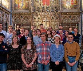 Recording session at Keble College Chapel, Oxford