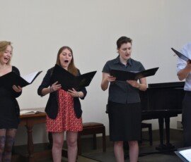 Alice Cross, Isabel Sinagola, Ellen Border, David Bowe