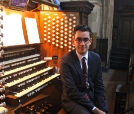 Senior Organ Scholar Douglas Knight at St Paul's Cathedral, London