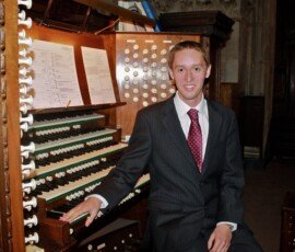 Organ Scholar Robert Pecksmith at St Paul's Cathedral, London
