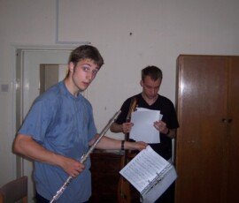 Rehearsal at 119a Walton Street, Oxford