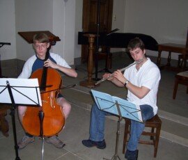 Neil Younger (cello), Johnathan Todd (flute)